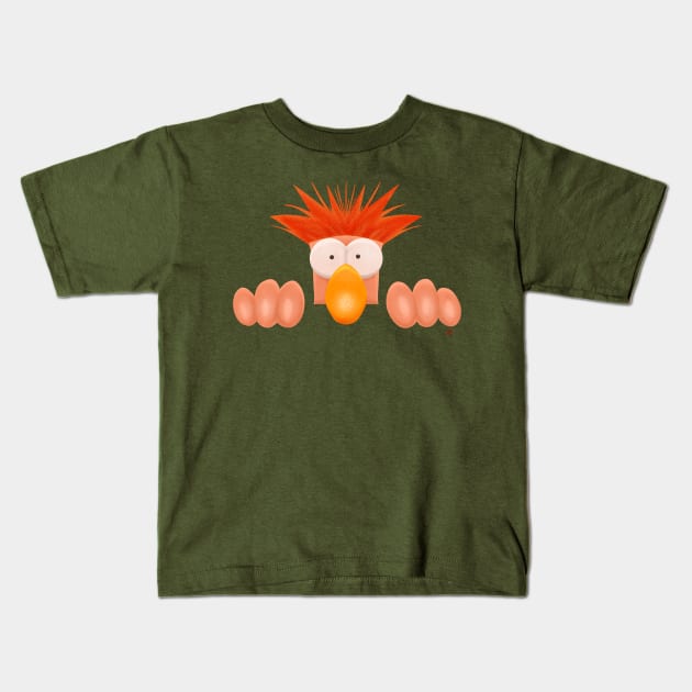 Beaker Was Here Kids T-Shirt by UzzyWorks